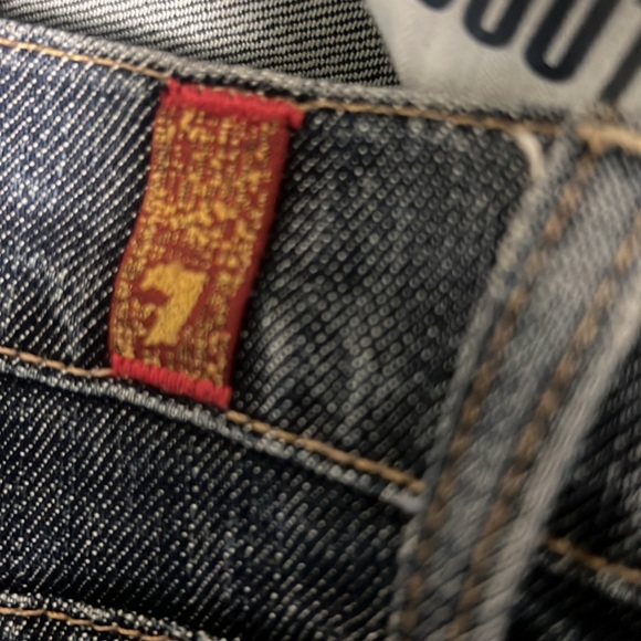 7 for all mankind jeans, size 27! Has ruffles on bottom but can hem they r long - Picture 5 of 7